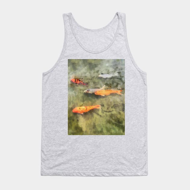 Fish - School Of Koi Tank Top by SusanSavad